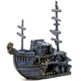thumbnail image 4 of Penn-Plax Pirate Treasure Ship Bow Aquarium Decoration - Blue Resin, 4 of 9