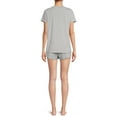 thumbnail image 3 of Grayson Social Women's and Women's Plus Sleep Halloween Short Sleeve Tee and Pajama Short Set, 2pc, 3 of 5