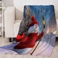 thumbnail image 1 of Tema De Navidad Impreso Suave Manta Sofá Sofá Sofá Throw 130x150,150cmx200cm Para Elección Muñeco de nieve_2 130x150cm Macarena Manta de franela, 1 of 8