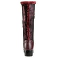 thumbnail image 4 of Ferwind Women's Shearling Winter Boots Slouch Suede Shaft Knee-High Adult Burgundy 12, 4 of 9