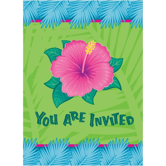 Tropical Bloom Invitations, 8ct