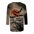 thumbnail image 5 of Neewe Tops for Women 3 Pack 3/4 Sleeve Crewneck Basics Tees Casual Fashion Halloween T Shirts Top, 5 of 5