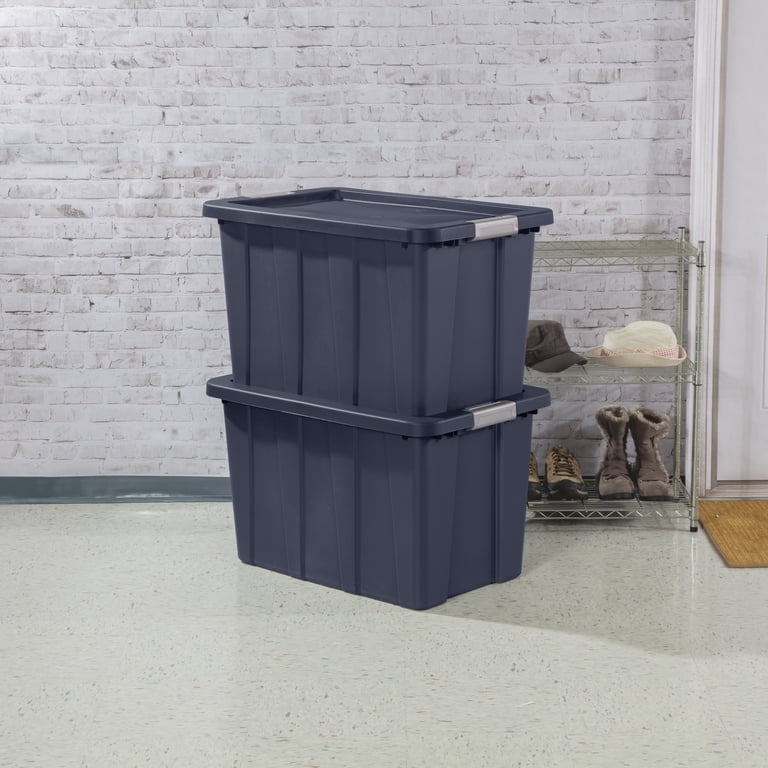 Sterilite 30 Gallon Latching Tuff1 Tote Rugged Plastic Bin with