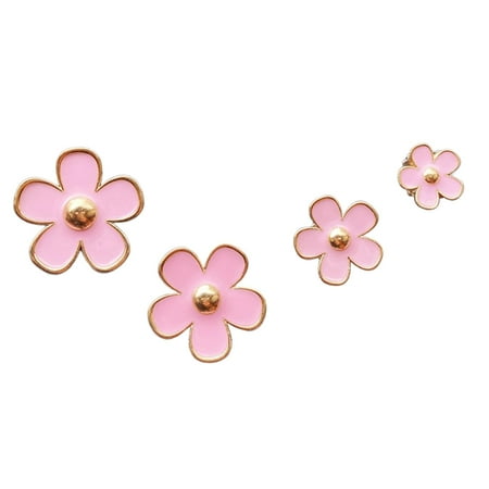 4 Pieces Car Vent Clip ,Air Conditioner Vent Diffuser ,Daisy Car Cute Alloy Car Perfume Clip for Girls Women Pink