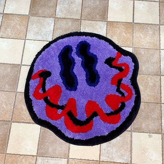 LAKEA Abstract Art Irregular Shaped Tufted Rug, Soft Fluffy Machine Washable Non-Slip Decor Floor Mat for Entryway, Bedroom & Living Room Home Decor