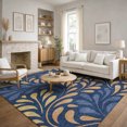 thumbnail image 6 of Addison Rugs Mayfield Premium Machine Washable Transitional Stripes Navy Rectangle Rug, 3' x 5', 6 of 6