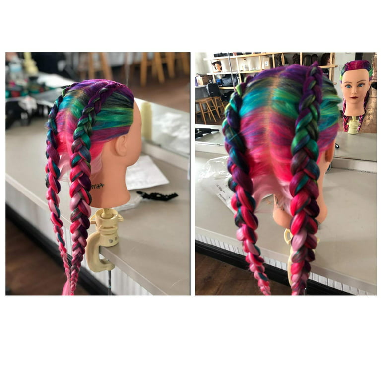 26'' Colorful Cosmetology Hair Style Training Practice Braiding