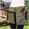 thumbnail image 3 of Tomshoo Ergonomic Garden Tool Belt with Pockets Heavy Duty Canvas Waist Apron for Gardening Ideal for Planting and Trimming, 3 of 7