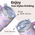 thumbnail image 4 of 20OZ Unicorn Tumbler with Handle Insulated Stainless Steel Mug Great Presents for Women Unicorn Fans Perfect for Birthday Christmas and Pottery Classes, 4 of 6