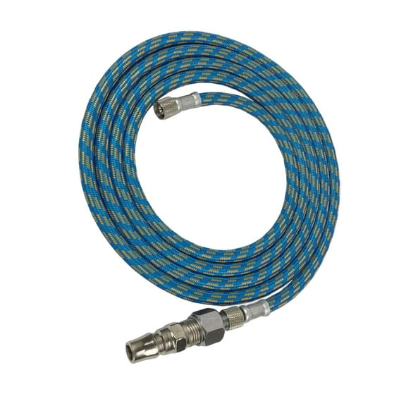 Airbrush Hose 1/8" to 1/4" Compressor Tool ,1.8 M 5.9 Ft ,Durable Air Compressors ,Premium Nylon Braided Standard Tube Adapter Brush Blue