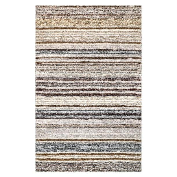 nuLOOM Classie Hand Tufted Shag Area Rug, 6' x 9', Beige