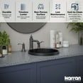 thumbnail image 3 of Karran Usa CCT100SS Cinox 15" Circular Stainless Steel Drop In Bathroom Sink - Stainless, 3 of 7