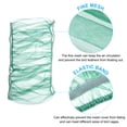 thumbnail image 4 of Unique Bargains 33x8' Adjustable Bird Cage Net Cover Feather Catcher Guard Soft Airy Mesh Skirt, Green, 4 of 5