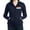 Navy, variant on - California - Women's Zip Hoodie