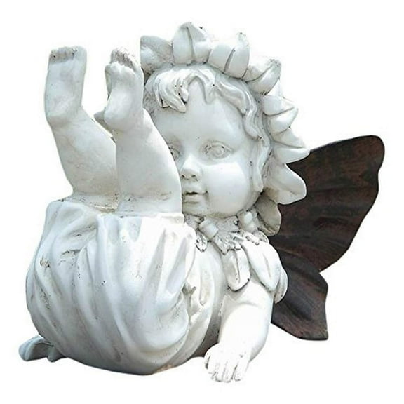 Hi-Line Gift Ltd Falling Down Baby Fairy Statue