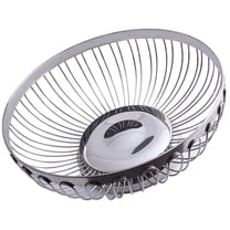 MEIBUTYUP Hollow Wire Design Snack Bowl Stainless Steel for Households 1Pcs