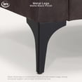 thumbnail image 6 of Serta Hemsworth Mid-Century Modern Style Sofa, Charcoal Faux Suede, 6 of 9