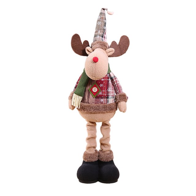 Naiovety Lint Christmas Doll Portable Adorable House Restaurant Holiday Showcase Decoración de árbol de Navidad Festival Regalo de cumpleaños Kits de decoración para fiestas Animal