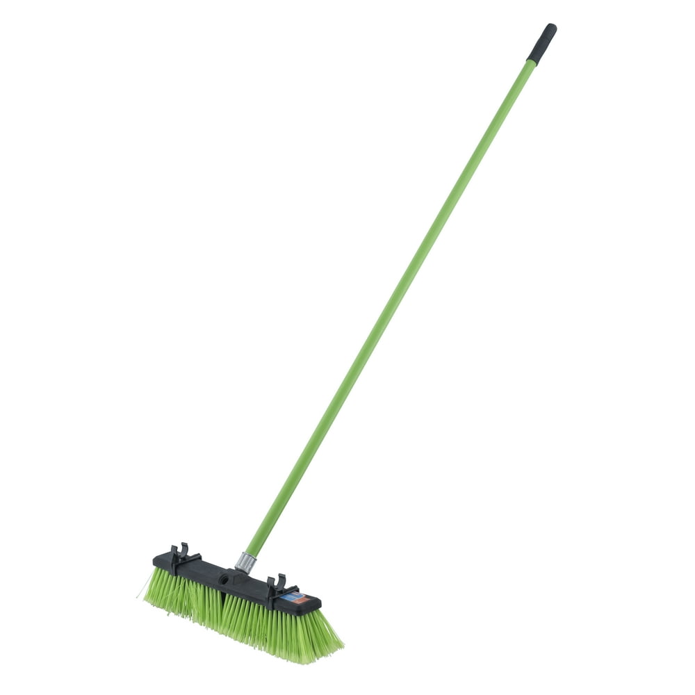 Superio 18Inch MultiSurface Push Broom, Floor Scrub Brush for Cleaning Deck, Patio, Garage