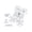 White, variant on D_r_o_n_e-Style LED Ceiling Fan Light, Modern Screw-In Fan Light with Remote Control, E27 Base, 3 Color Temperatures, Quiet Airflow for Bedroom, Living Room, Office, 1PC