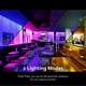 thumbnail image 5 of Foco LED RGBW GU10 que cambia de color, 2 modos de iluminación, bombilla LED RGB de 3W con control remoto, función de temporizador de memoria para fiesta en escenario de bar, 5 of 8