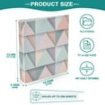 thumbnail image 3 of FORMRS 3 Ring Binder with Pockets 1.5" D-Rings Clip Board 200 Sheets Capacity, Green Geometric, 3 of 8