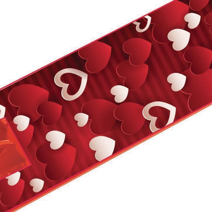 Rugged Racers Two Wheel Kids Scooter with Red Heart Design