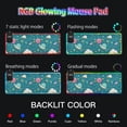 thumbnail image 5 of RGB Gaming Mouse Pad 15W Wireless Charging Large Waterproof Desk Mat 13 Light Modes Mousepad 35.4x15.7 Planet Star Cloud, 5 of 6