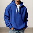 thumbnail image 2 of Bainana Men'S Half Zip Hoodie Long Sleeve Comfortable Hoody Solid Color Hooded Tops Streetwear Fall Outfit Size L, 2 of 4