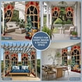 thumbnail image 5 of 2 Panels Outdoor Curtains for Patio Waterproof 54"x95" Christmas Gingerbread Weatherproof Privacy Outsides Curtains, Winter Xmas Tree Berry Pine Fruits Grommet Thermal Drapes for Cabana Porch Pergola, 5 of 8