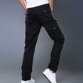 thumbnail image 4 of IROINNID Cargo Pants for Men Savings Casual Outdoor Relaxed Fit Sweatpants Full Length Military Cotton Pants with Multi-pockets,Black, 4 of 9