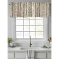 thumbnail image 4 of Bohemian Tribe Texture Valances for Windows, Rod Pocket Kitchen Valance Curtains - Soft & Washable Small Window Treatment for Living Room,&nbsp;Bathroom, Vintage Lines Stripes, 54x18inch, 4 of 9