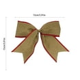 thumbnail image 3 of 2 Packs Of Christmas Bows Red Christmas Bows Outdoor for Christmas Tree 5.9in Glitter Red and Green Polka Dots Wreath Bow Composite Non Woven Brushed Bows for Christmas Decor Winter Bow, 3 of 6