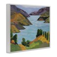 thumbnail image 3 of Stupell Industries Akaroa Sound Landscape White Framed Giclee Art design by Jenny Wantuch, 11 x 14, 3 of 8