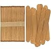 CraftySticks- 100 Pack 6 Inch Gold Metallic Painted Wood Craft Sticks, Jumbo Popsicle Sticks for Crafts, Learning and STEM Basics