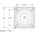 thumbnail image 1 of Attwood Marine Boat Seat Mount 1002-S Lock N Pin; For Use With 3/4 Inch Diameter Posts; 3 Degree Tilt Angle; E-Coated; Black; Steel Pin; ABYC Code - B; Without Spring; Bulk Packaging, 1 of 2