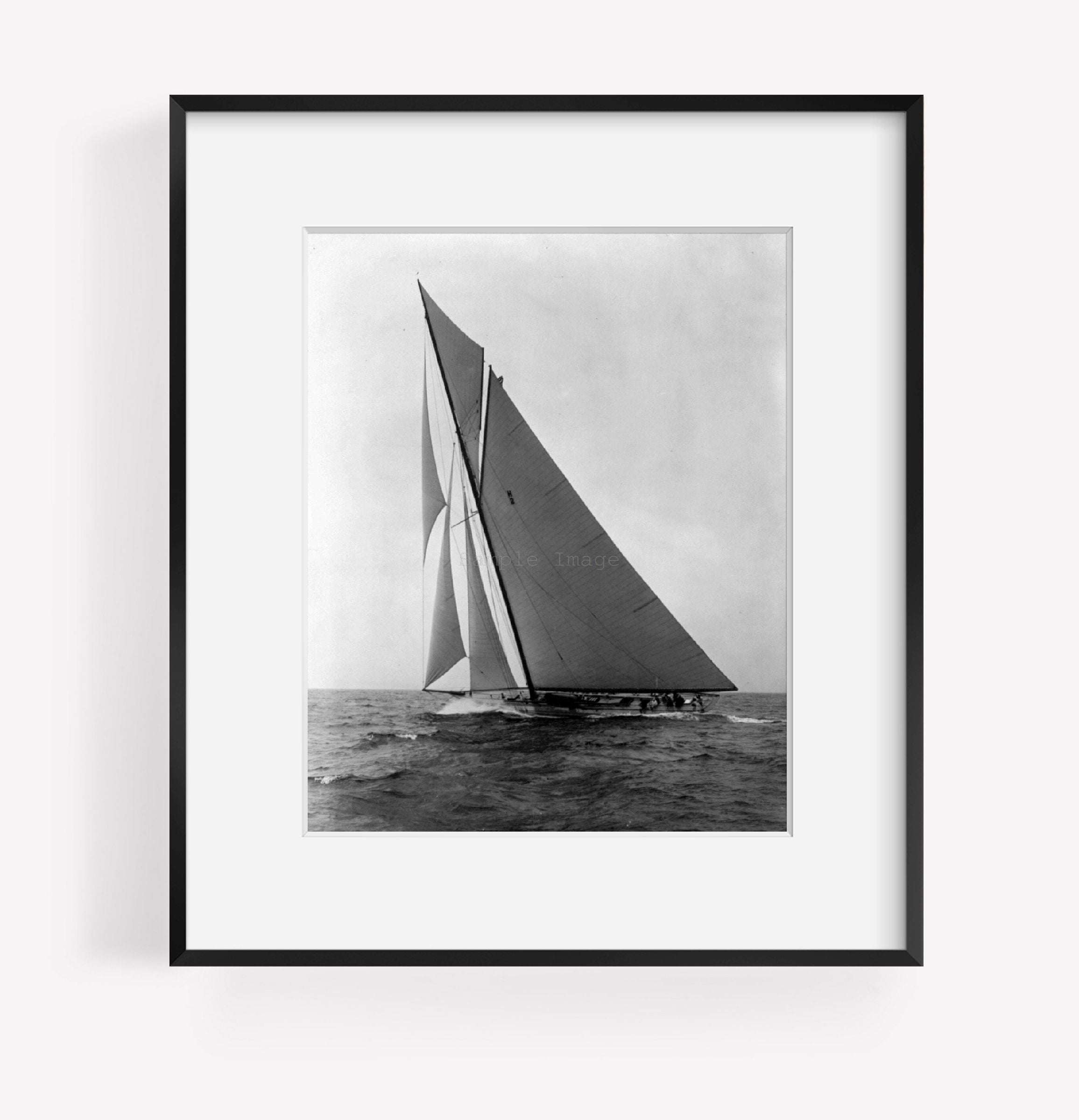 c1914 July 21 photograph of RESOLUTE sailing yacht