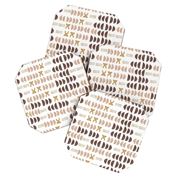 Society6 Marta Barragan Camarasa Modern Geometric Mosaic 10 Set of 4 Coasters