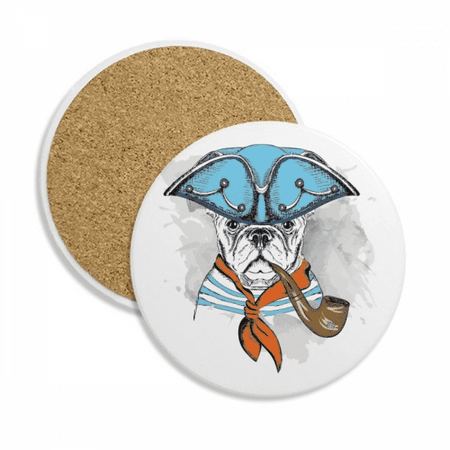 

Dog Lovely Clothes Watercolor Illustration Coaster Cup Mug Tabletop Protection Absorbent Stone