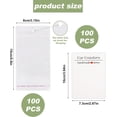 thumbnail image 2 of 100 Sets Car Coaster Packaging, Includes 100pcs Car Coasters Display Cards & 100pcs Self Sealing Cellophane Bags, Sublimation Coaster Packaging for Selling Car Coasters (Single Pack), 2 of 7
