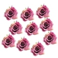 thumbnail image 1 of 10 piezas 5,5 cm rosas artificial cabezas botón de flor decoración de la habitación de , púrpura Yotijar Cabeza de flor, 1 of 9