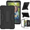 thumbnail image 3 of For Samsung Galaxy Tab A7 Lite 8.7 inch / SM-T225 / T220 Dual layer Shockproof Heavy Duty Kickstand Tablet Hard Case Cover Black/Black, 3 of 7