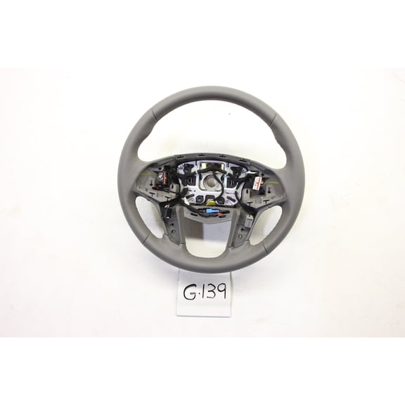 New GM Leather Steering Wheel OEM Cadillac XT5 2017 2018 2019 2020 Dark Titanium Gray Heated Less Switches