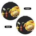thumbnail image 2 of Lsque Pikmin Pattern Cosmetic Mirror 2.6 Inch Round Handheld Travel Pocket Makeup Mirror, 2 of 8