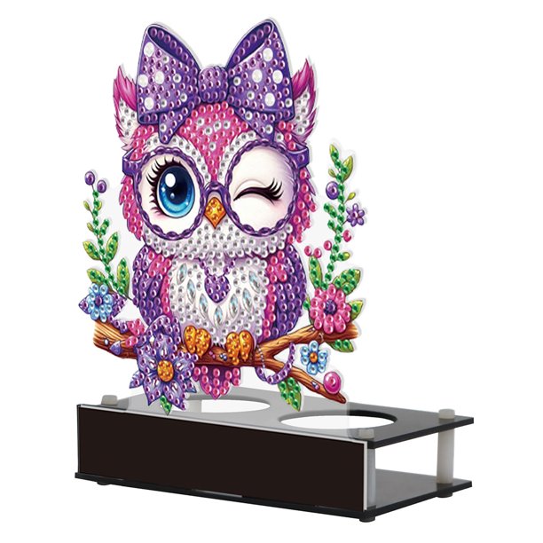 5d Diy Art Mini Candeler Tabletop Candlestick Soporto Adornos Pintura Diamantes Velas Flower Fairy Regalos para Amigos La Familia