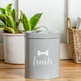 thumbnail image 2 of Park Life Designs Jasper Metal Pet Treat Canister with Lid & Silicone Gasket, Food Storage, 2 of 2