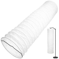Lamp Shade for Home Foldable Shades beside Column White