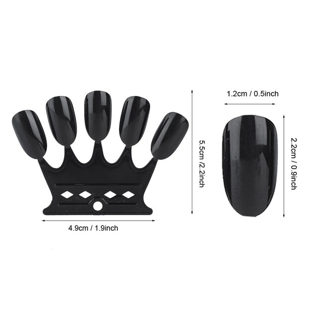 50 Puntas De Práctica Para Decoración De Uñas, Pantalla En Color De Gel, Plástico Reutilizable Duradero, 4 Colores Para Uso Doméstico Profesional