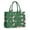 Green Christmas Pattern, variant on Large Capacity Tote Bag,Christmas Stocking Pattern Handbag Fashion Luxury Tote Bag,15.7"x13"x 5.1" Inches,Laptop Compatible