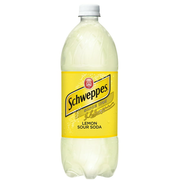 Schweppes Lemon Soda, 1 L - Walmart.com
